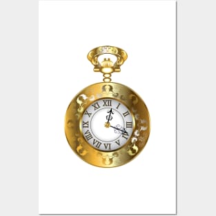 Steampunk pocket watch Posters and Art